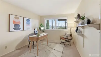 3rd Bedroom/Study on basement level.