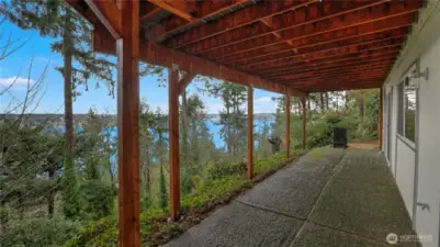 Patio outside the Bedrooms
