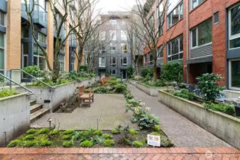 Large secure courtyard