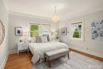 Spacious bedroom on the main floor