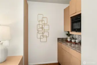 Kitchen with abundant storage!