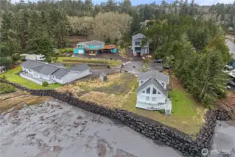 Enjoy direct access to the bay from your own property.