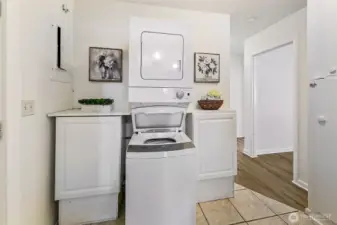 Laundry just off the kitchen!