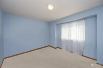 Guest room with furniture virtually removed