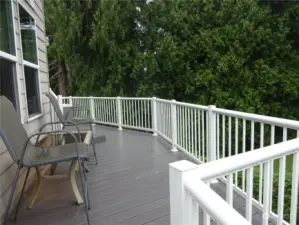 the deck to enjoy the tranquil and serene setting of the lake