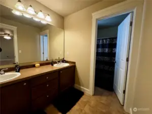 Upstairs guest bathroom.