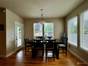 Eating nook area by kitchen.