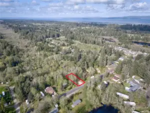 Aerial view with location on 324th