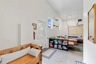 Garme Room, entrance to Garage