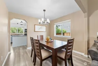 Dining room off kitchen