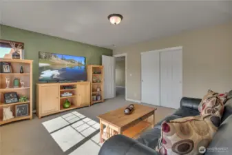 2nd bedroom currently set up as a TV/Bonus room.