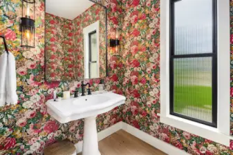 Main floor powder room.