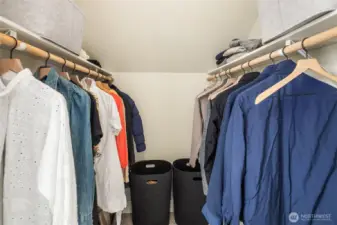 Primary walk-in closet