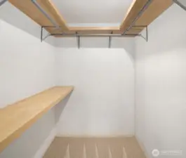 Primary closet