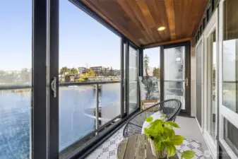 Lanai living — morning coffee, evening sunsets