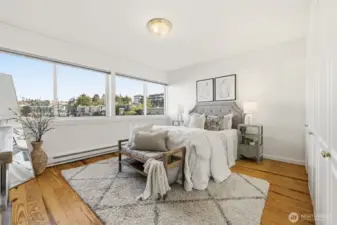 The bedroom — calm, comfortable, and serene