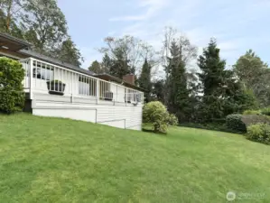 Shy 1/2 acre private yard.