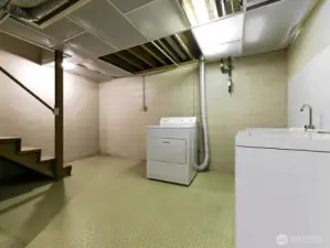 Full basement includes utility space, work shop space and full rec room.