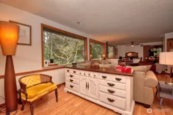 The large and spacious living area