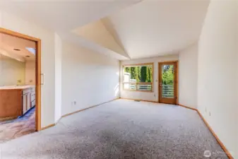 Primary Bedroom w/ Vaulted Ceilings