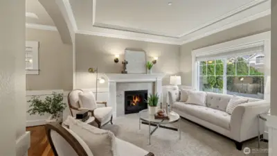 Living Room with Gas Fireplace