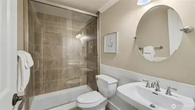 3/4 Bath with Shower on Main Floor