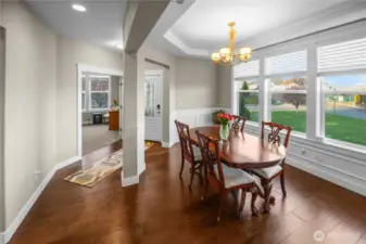 Dining room with great views