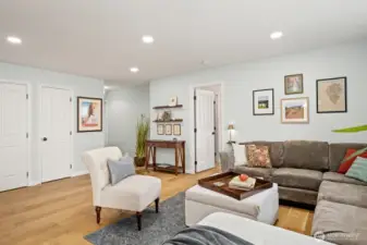Dining room towards LR - pantry & laundry work space