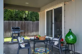 Covered patio with room for outdoor living