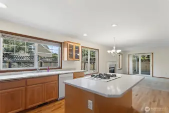 Amazing Large kitchen that flows perfectly into the Family room.