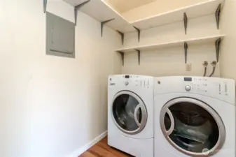 Utility room, and pantry