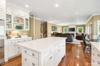 Looking back to family room