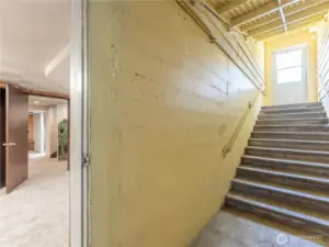 separate entrance to lower level