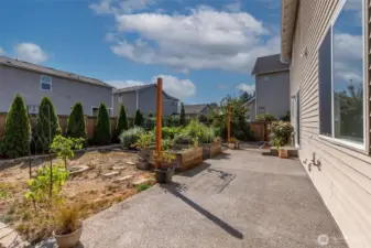 Large patio