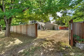 Gated entrance off Ethridge Ave with separate driveway for 2nd house