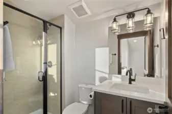 Bathroom above the garage