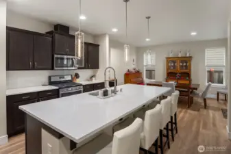 Easy transition from kitchen to table.