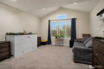 Upstairs bonus room or guest room, flex space.