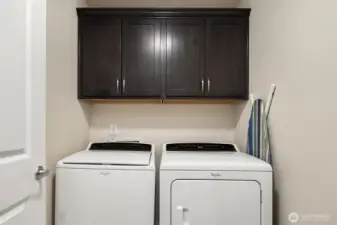 Upstairs laundry room for your convenience.