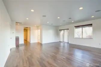 Lower patio thru slider