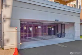 Secured gated parking in common garage with extra storage!