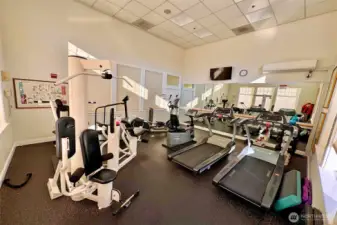 Great size exercise room located in Bldg A, just from your door step!