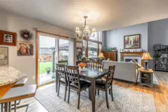 Patio access from kitchen & living room