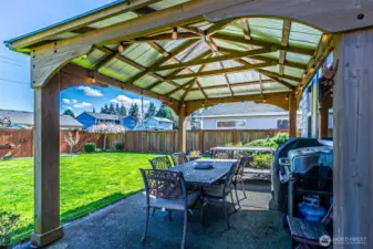 Gazebo on back patio