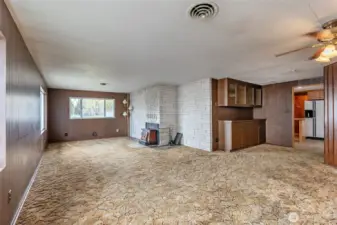 Family Room off of Back Door