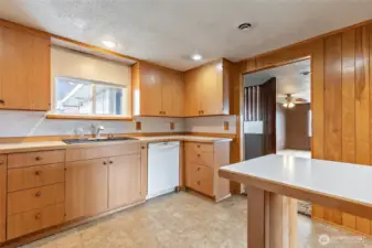Kitchen view from hallway