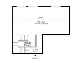 Floor plan layout used for illustrative purposes only. All designs, orientations, measurements, features, and available options will vary.