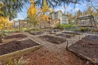 Imagine all the things you can grow in this amazing garden area.