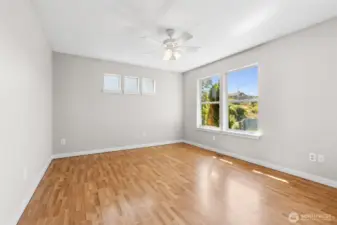Bedroom 4 -also a generous size and with ceiling fan