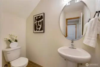 Main level powder room